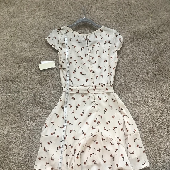 BNWT‼️ ROW A RUST FLORAL MINI DRESS‼️ - Picture 10 of 14